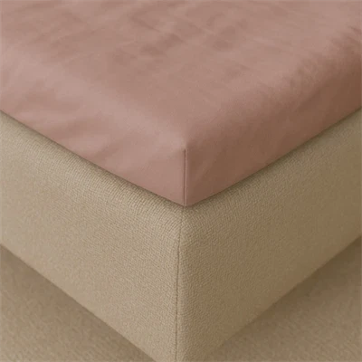 Kuvertlagen 210x210 cm - bomuldssatin - Soft feel - rosa - Luna Denmark